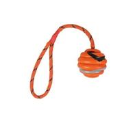 Balle Ondulée Avec Corde, Caoutchouc Naturel , Ø 6 Cm/30 Cm - Mon Animalerie