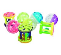 Trixie Balles et rouleaux avec cloche Ø 4,5 cm 60 pièces
