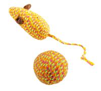 Balle pour chat et souris Duvoplus Jolly x (2) Orange 17,5x3,5x4,5 cm