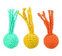 TRIXIE-Jouet pour chat coloris multicolore balle hochet et cordelette en papier Trixie - diamètre 4 x 11 cm