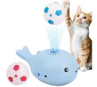 Balle pour chat | Jouet pour animal domestique activé par le mouvement | Balle flottante en forme de baleine | Jouet à piles | Jouet électrique mobile pour chat | Flottant durable | Gardez les chats