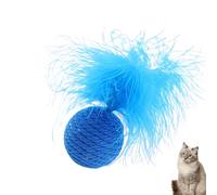 Balle pour chat sans danger et résistante aux morsures | Balle à mâcher interactive pour animaux domestiques pour chats chatons rebondissants, jeux de chasse, exercice amusant