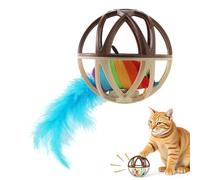 Balle pour chats | Jouet interactif avec son pour chats | Grattoir et | jouet pour animaux de compagnie stimulant pour la chasse, l'exercice, l'entraînement | intérieur et extérieur