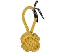 Balle pour chien avec boucle Ebi Are you knots Jaune 37x14x14 cm