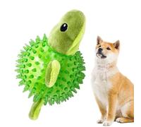 Balle pour chien avec piquets, jouet flottant pour chien, jouet pour chien criant, grenouille, jouet hérisson, mastication en caoutchouc naturel, balle à mâcher agressive, nettoyage des dents de