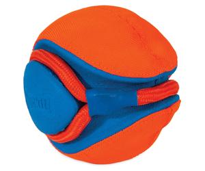 Balle pour chien Chuckit Rope Fetch Orange 14x14x14 cm