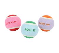 Balle pour chien Coockoo Let's Play (x3) Multicolore 6,4 cm