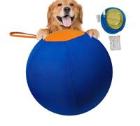 Balle Pour Chien Extra Large - Jouet Gonflable D'enrichissement, Globe D'auto-divertissement | Coque Résistante À La Déchirure En PVC 500g, Boule Jolly Portable Avec Poignée De Pompe Pour Les Exercice