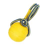 Balle pour Chien pour Chiots avec Nœuds de Dentition Interactifs, | Balle d'Entraînement Jouet Chien Taille Petite à Moyenne Intérieur Extérieur