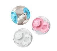 Balle pour hamster, 18 cm, balle transparente pour hamster, rongeur, jouet pour petit animal de compagnie, balles d'exercice mignonnes pour la course à pied pour hamsters et souris (3 couleurs)
