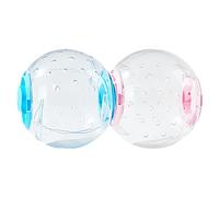 Balle pour hamster nain, 17,8 cm | silencieuse, inodore, roue d'exercice transparente | Balle de jogging hérisson respirante