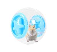 Balle pour hamster, roue d'exercice transparente, trou de ventilation, jouet d'activité d'intérieur pour chinchilla et ours doré, plaisir quotidien, blanc, bleu, rose