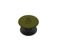 Balle Python Croquis Minimaliste Serpent Vert PopSockets PopGrip Adhésif
