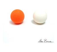 Balle r. silicone 75 mm-Mister Babache- Orange Orange G