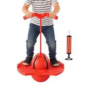 Balle Rebondissante - 38x29x70cm | Skip Ball Avec Pompe À Air Et Planche À Forte Adhérence | Balle De Saut 1, Jouet De Fitness En Plein Air, Crochet De Cheville, Entraîneur De Saut, Exercice Pour