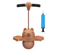 Balle rebondissante avec poignée - Capybara Jump Bouncer | Poignée Gonflable Équipement de Saut Amusant, Entraînement d'équilibre préscolaire Jouet de Ride à élastique pour divers