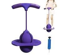 Balle rebondissante avec poignée et pompe - Antidérapante - 45 cm - Jouet d'équilibre gonflable pour l'intérieur et l'extérieur - Jeu d'exercice de fitness - Cadeau d'anniversaire pour garçon