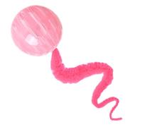 Balle rebondissante avec queue - Jouet pour chat - 25 x 5,5 cm | Jouet interactif pour chat - Balle rebondissante avec queue - Active l'instinct de chasse - Balles rebondissantes magiques po