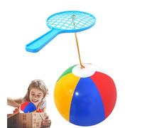 Balle rebondissante Gonflable pour | Jouet de Handball rebondissant pour | Jouet interactif avec Raquette légère pour l'école, Le Parc, Les activités de Plein air