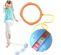 Balle rebondissante lumineuse, jouet de cheville Skip Ball - Boule pivotante clignotante alimentée par batterie - Balle de balançoire de sport lumineuse colorée, pour les de 3 ans et plus à l'intérieu