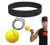 Balle Réflexe De Boxe - Mousse PU | Ensemble De Balles Réflexes Ďe Boxe | Outil D'entraînement Đe Boxeur | Ensemble D́e Balles D̄e B́oxe Multifonctions Ŕeflex, Vitesse, Agilité Et Coordination Œil-mai