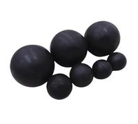 Balle ronde en caoutchouc solide noire balles rebondissantes balle d'entraînement diamètre 2mm - 75mm (10,25mm)