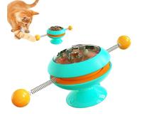 Balle rotative à herbe à chat - Moulin à vent interactif pour chats d'intérieur | Jouet amusant pour taquiner, herbe à chat rotative pour le jeu, la stimulation mentale et l'exercice pour chatons et