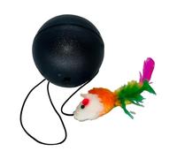 Balle Roulante Active pour Chat, Jouet De Jeu De Poursuite De Balle Multifonctionnel, Jouet De Souris en Peluche Interactif Intelligent, Jouets De Balle De Chaton De Conception D'évitement pour Chat