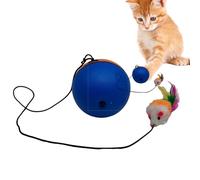 Balle Roulante Active Pour Chats, Jouet Pour Chat, Jouet Pour Chat Ball, Jouet Pour Chien Avec Souris En Peluche, Balle Rotative Rebondissante À Mouvement Automatique, Balle D'activation Sautan