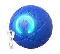 Balle roulante automatique pour chiens - Jouet interactif USB pour chien | Balle mobile pour chien avec lumière LED - Jouet créatif pour animaux de compagnie - Exercice d'intérieur amusant pour petits