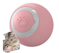 Balle roulante lumineuse pour chat - Jouet interactif intelligent en silicone - Dispositif de divertissement pour chatons en mouvement automatique rechargeable par USB - Améliore le comportement