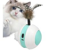 Balle roulante pour chat | Balle de jeu interactif à mouvement automatique - Jouet intelligent pour chat rechargeable par USB pour chats d'intérieur et chatons