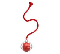 Balle roulante pour chat - Jouet automatique pour chat - Rechargeable par USB - Bruits d'oiseaux intégrés - 3 pour jouer en intérieur et faire de l'exercice - Construction ABS - Rouge