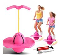 Balle Sautante D'équilibre For Enfants, Planche De Rebond Antidérapante Avec Poignée Et Pompe À Balle, Capacité D'équilibre Et Coordination D'exercice(Purple)