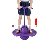 Balle sautante pour - Souple, Interactive et silencieuse avec poignée - Ballon Gonflable pour, Accessoire d'exercice,pour Garçons Filles Maison École Jardin Parc Voyage Camping Anniversaire