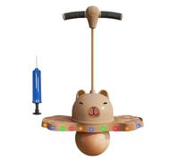 Balle Sautante - PVC65 X 37 X 16 Cm Pour Avec Poignée Capybara Cartoon Bouncy Jumper | Planche D'équilibre Antidérapante Et Bâton De Saut, Jouet Avec Pompe À Air, Jouet De Sport D'intérieur Et