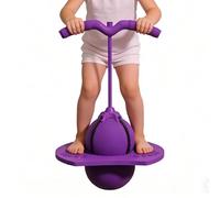 Balle Sauteuse avec Poignée - Antidérapant, Hauteur Réglable pour Exercice | Planche de Saut et de Figures,Pour Cours de Gym, Éducation Physique, Maternelle, Garderie