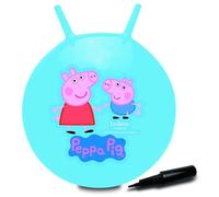 Lexibook Balle sauteuse gonflable Peppa Pig – Pompe manuelle incluse – Bleu 45 cm
