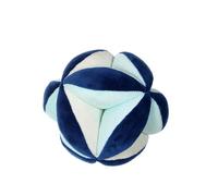 Balle sensorielle Bleue en Peluche Les P'tits féeriques 12 cm - Améliore la motricité et développe Les Sens de bébé - Dès la Naissance - Lavable - Gipsy Toys