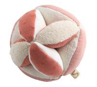 Balle sensorielle en coton bio et bouclette rose TU