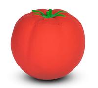 Oli & Carol – Ballon sensoriel avec textures – Anneau de dentition en caoutchouc naturel – Tomato