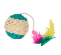 Balle sisal pour chat Kerbl (x1) Multicolore 6 cm