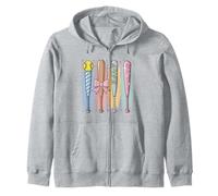 Balle Softball Coquette Brushstroke Softball Batte Softball Mom Sweat à Capuche