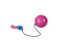 Trixie Jouet pour chat Turbinio – balle motorisée avec souris élastique, fonctionne à piles, ø 9 cm