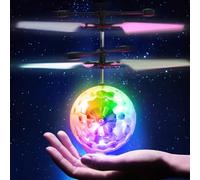 Balle Volante Infrarouge, Boule Volante Lumineuse, Vol Drône Hélicoptère Ball, Induction Infrarouge Hélicoptère avec Télécommande Lumières LED, RC Flying Ball Jouet Cadeau pour Enfants Garcons Filles