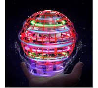 Balle volante Orb Toys Hover Ball Pro Flying Spinner Toy UFO RGB Cool Stuff Globe Magic Boomerang Hand Controller Mini Drone (Rouge)