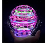 Balle volante Orb Toys Hover Ball Pro Flying Spinner Toy UFO RGB Cool Stuff Globe Magic Boomerang Hand Controller Mini Drone (Rose)