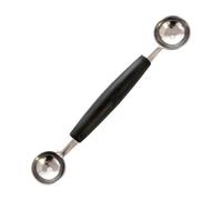 Baller à Cuillère à boule de fruits avec tête à double pointe | Outils multifonctions de sculpture de fruits en acier inoxydable pour crème glacée, pastèque