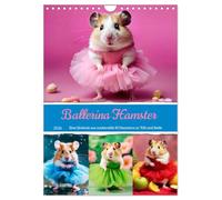 Ballerina Hamster - Eine Sinfonie aus zuckersüße KI Hamstern in Tüll und Seide (Wandkalender 2026 DIN A4 hoch), CALVENDO Monatskalender: Süße KI Hamsterdamen in farbenprächtigen Ballettkleidern