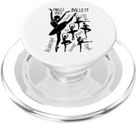 Ballerina Parlez Vous Danseuse de Ballet Danseurs Françaises PopSockets PopGrip pour MagSafe